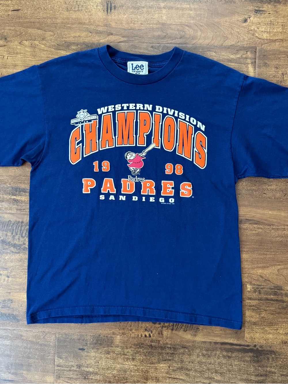 Vintage San Diego Padres 1998 Western Division Champions MLB Shirt Size Medium